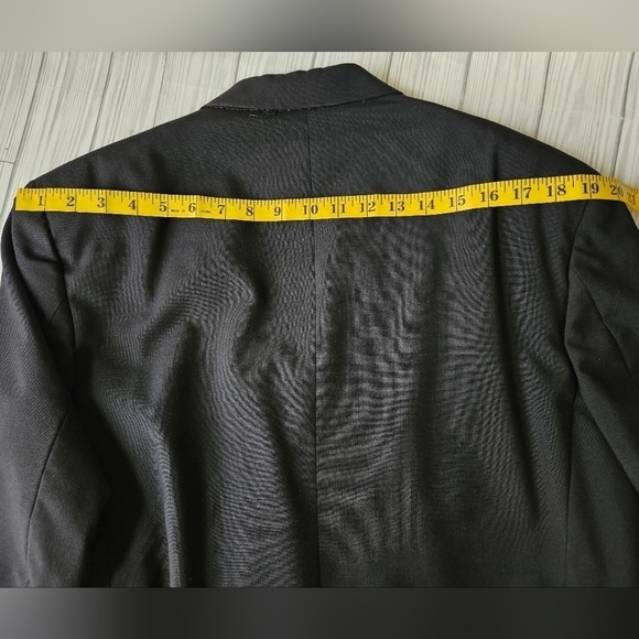 Givenchy Vintage Double Breasted Tuxedo Blazer in Black Wool Size 43 Short - Picture 14 of 16